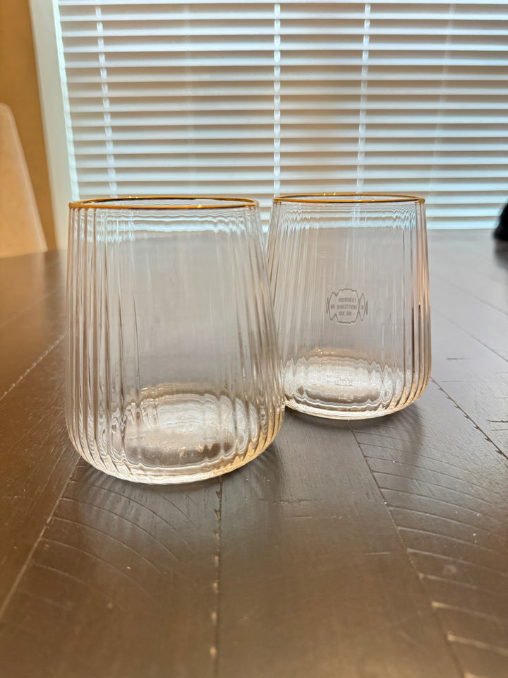 Gold Rim Glass