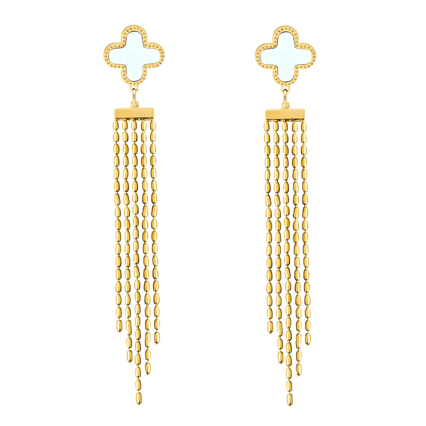 White Clover Earring