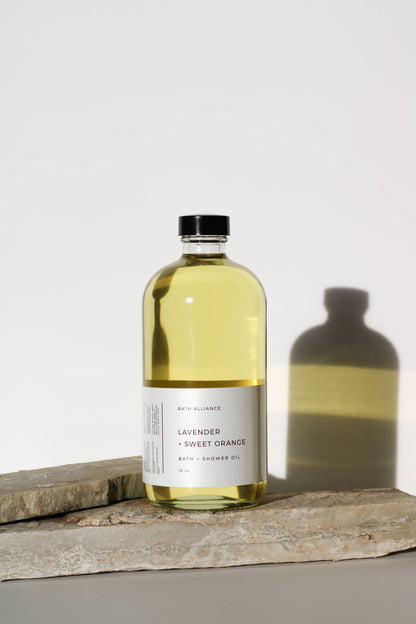 Lavender + Sweet Orange Bath + Shower Oil
