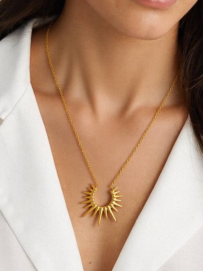 Muse Gold Sun Necklace