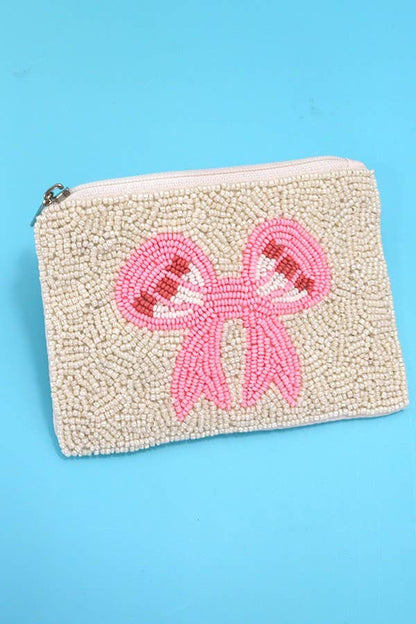 BOW RIBBON RAINBOW HOLIDAY POUCH