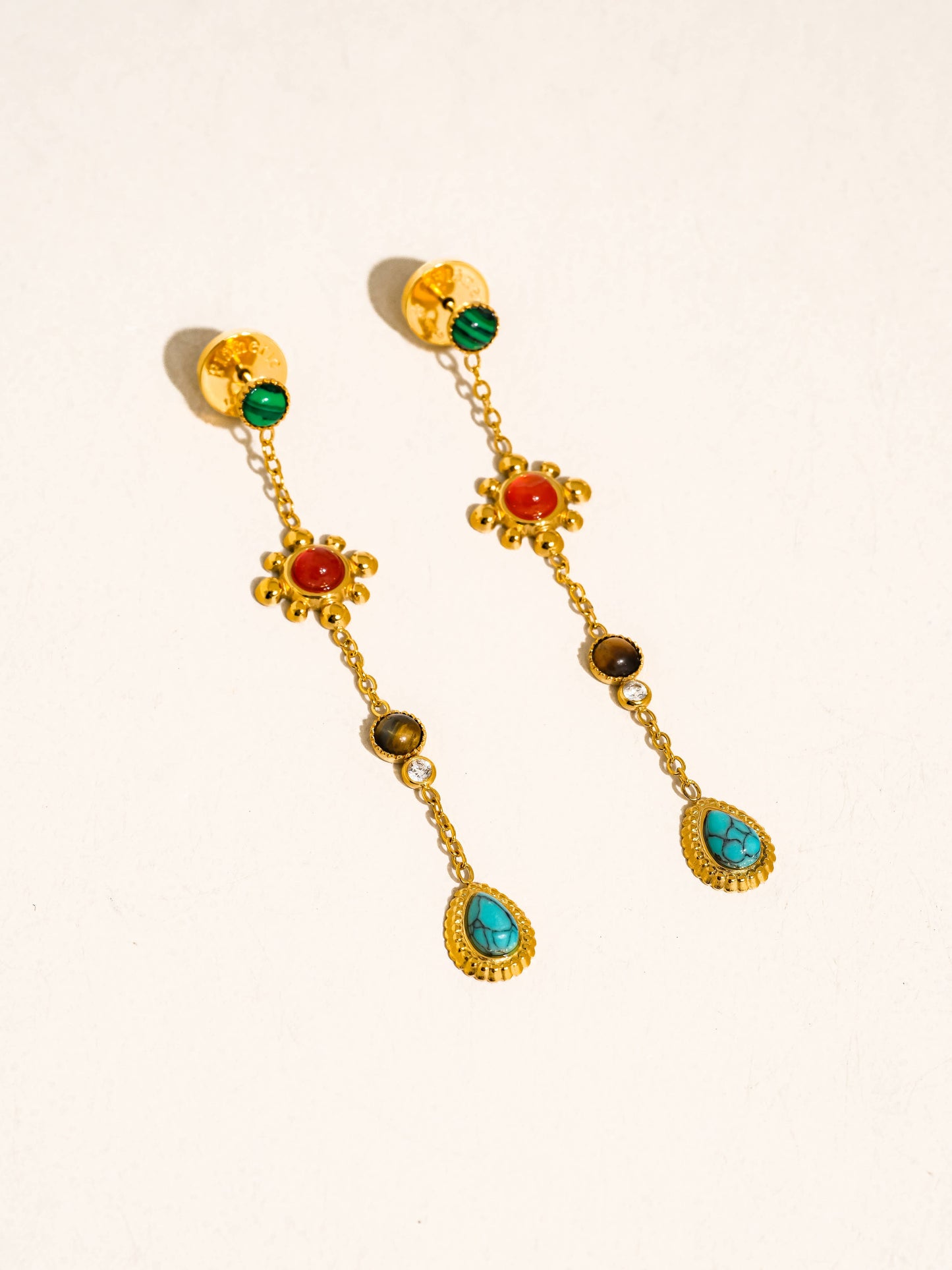 Bellevie Gemstone Drop Earrings