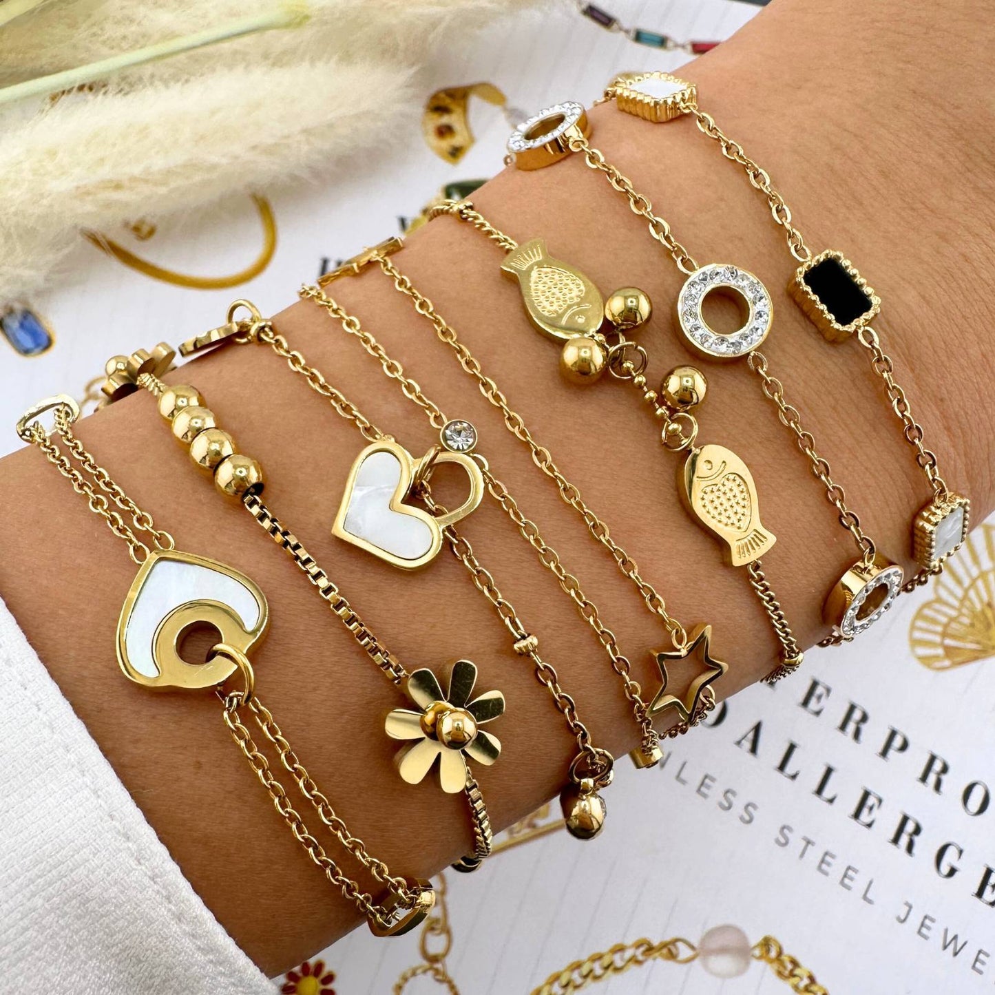 Heart Charm Bracelet