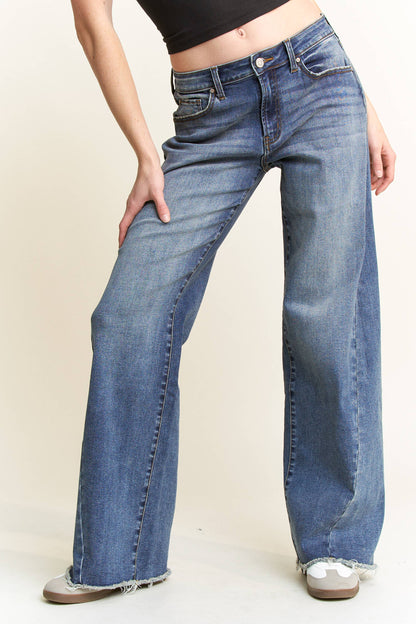 ENJEAN-Baggy Wide with Curved Side Seam