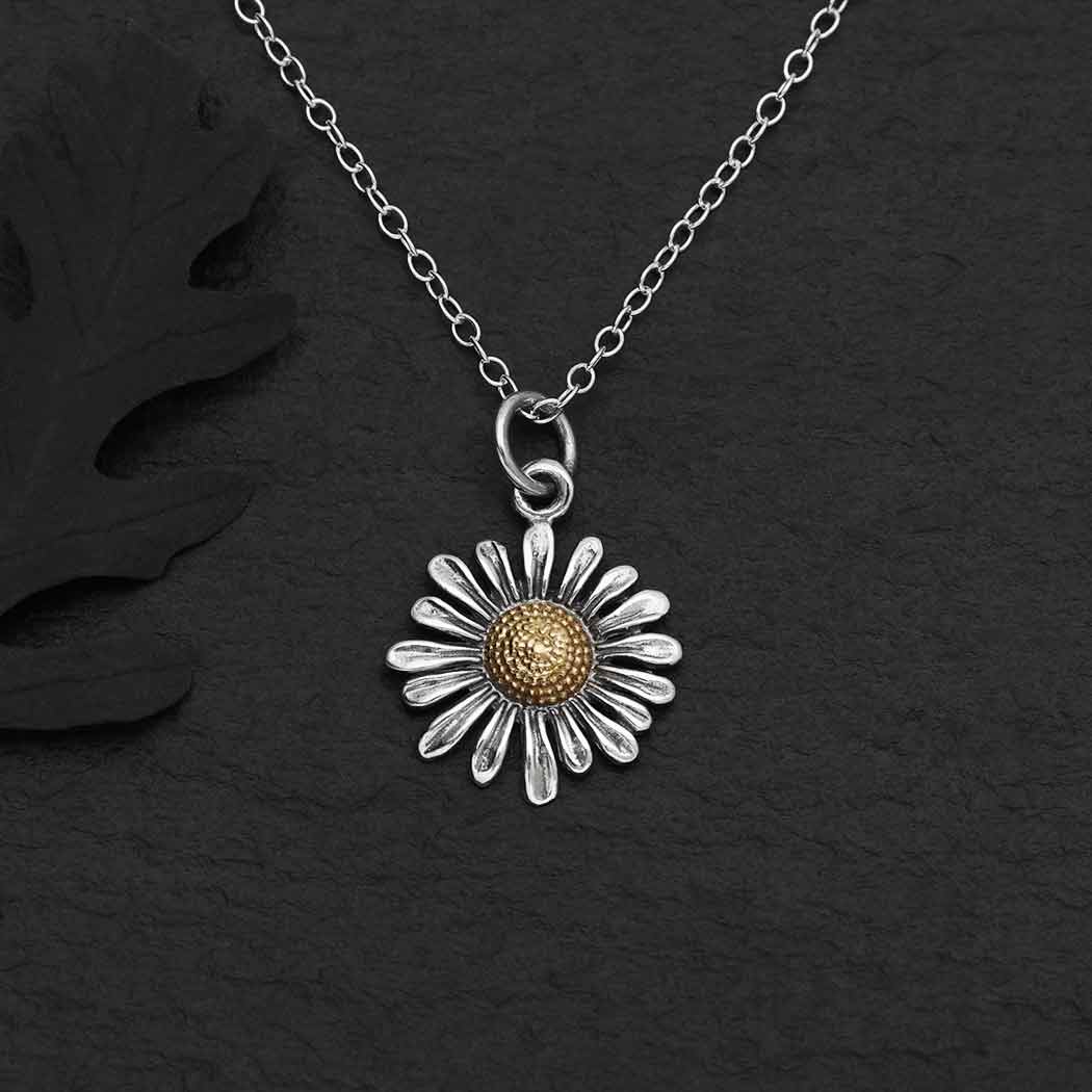 Sterling Silver Daisy Necklace