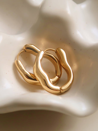 Darcy Oval Hoop Earring