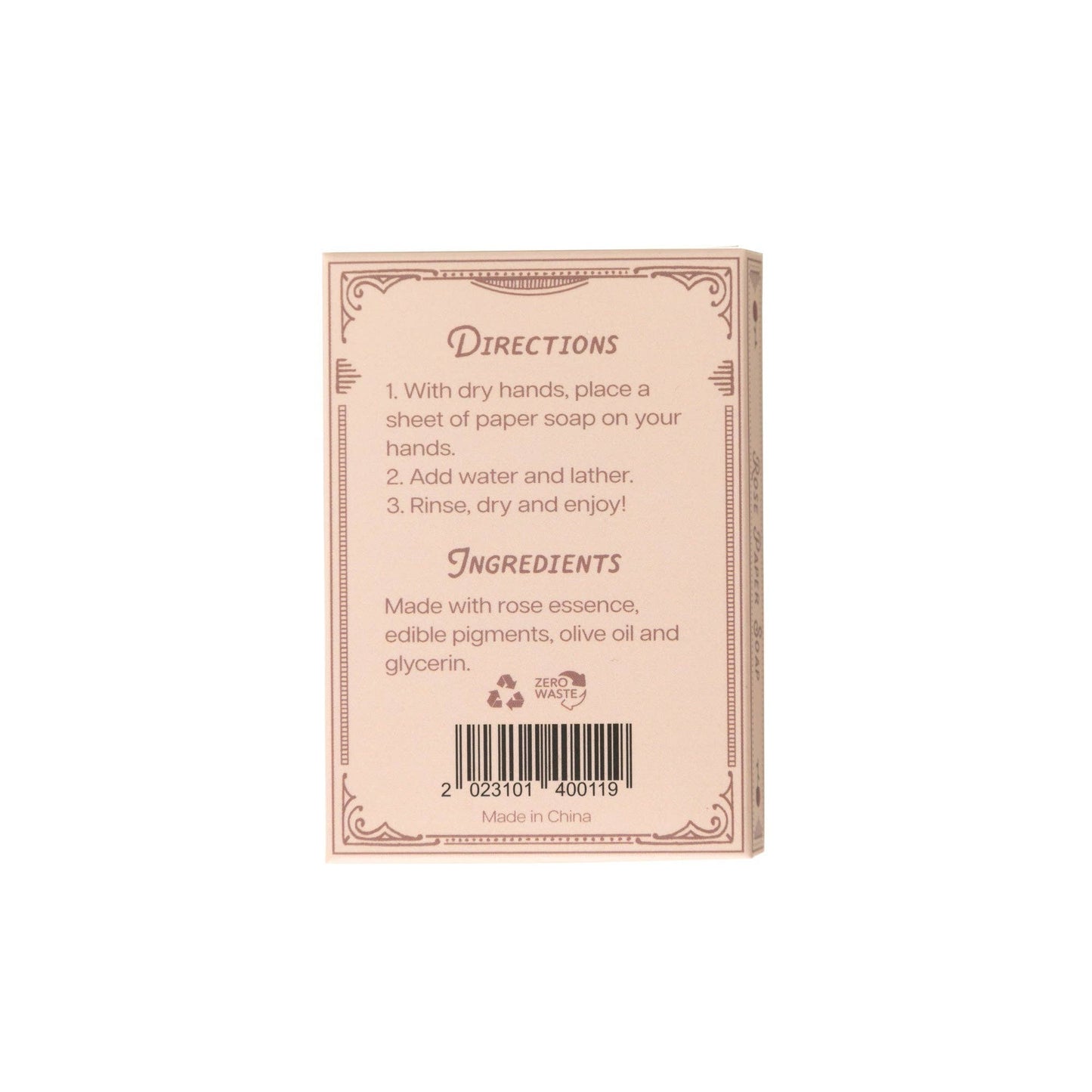 Paper Soap – Rose Scent