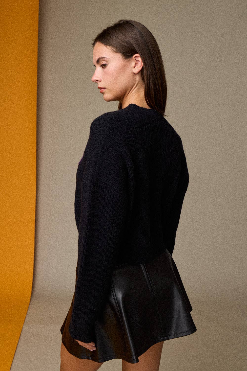 Emma Loose Fit Cropped Merry Knit Pullover