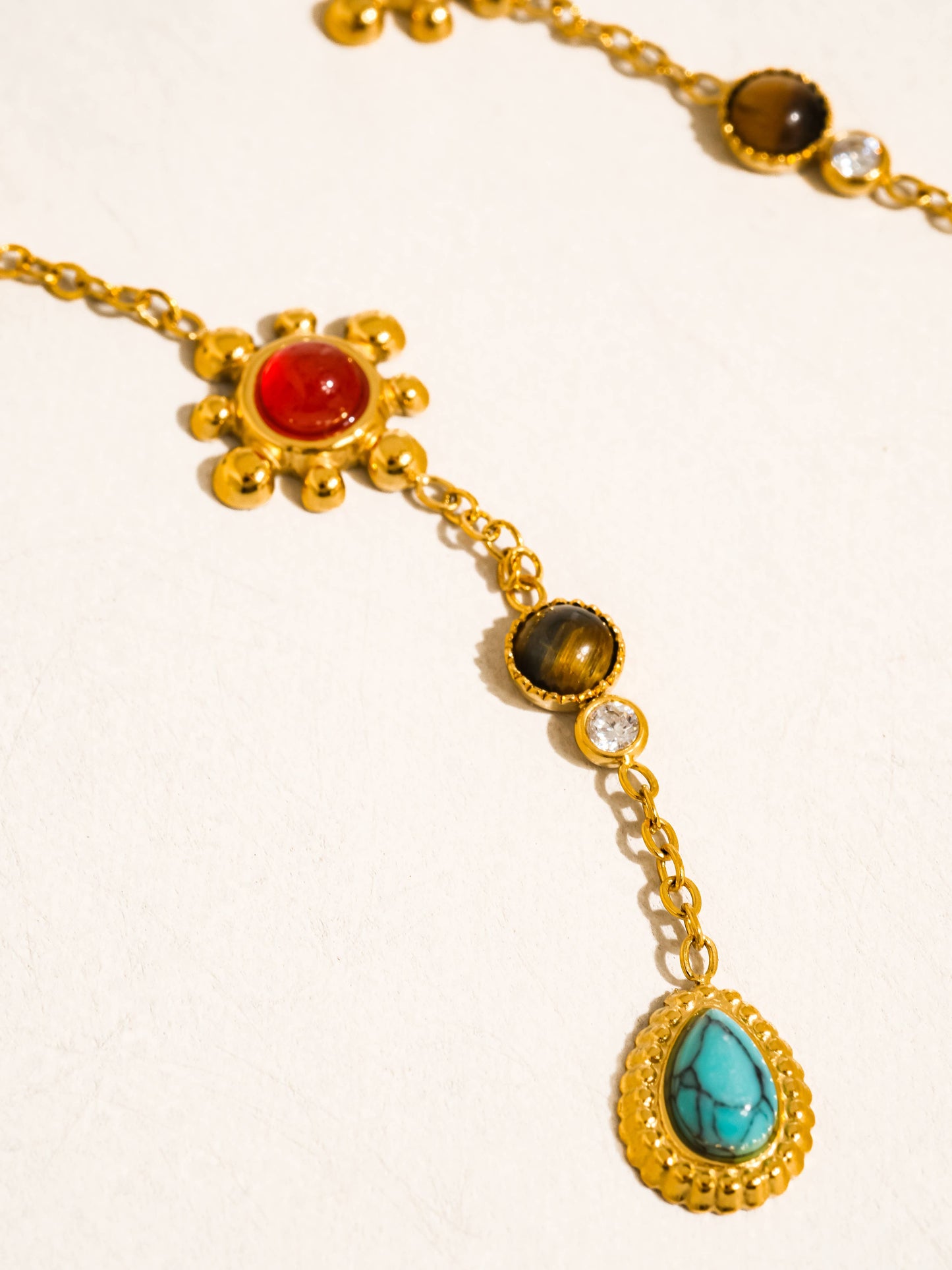 Bellevie Gemstone Drop Earrings