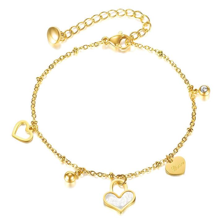 Heart Charm Bracelet