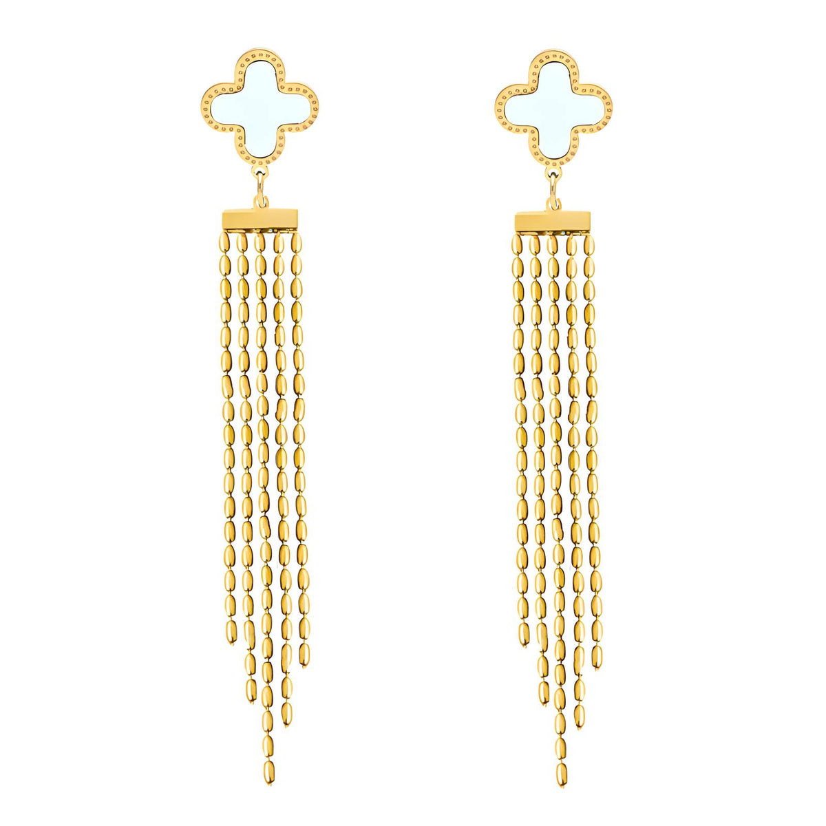 White Clover Earring