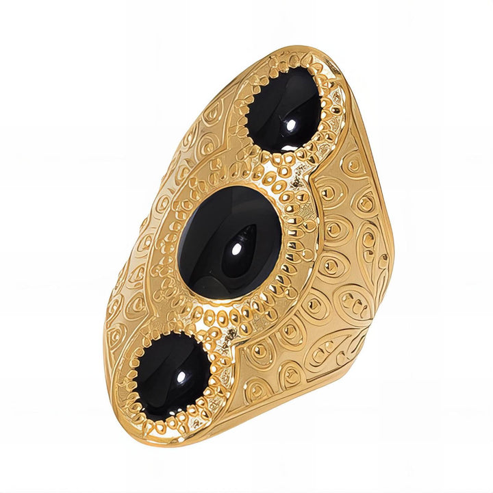 Black Stone Statement Ring
