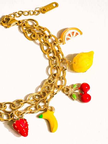 Fruit Charm Bracelet