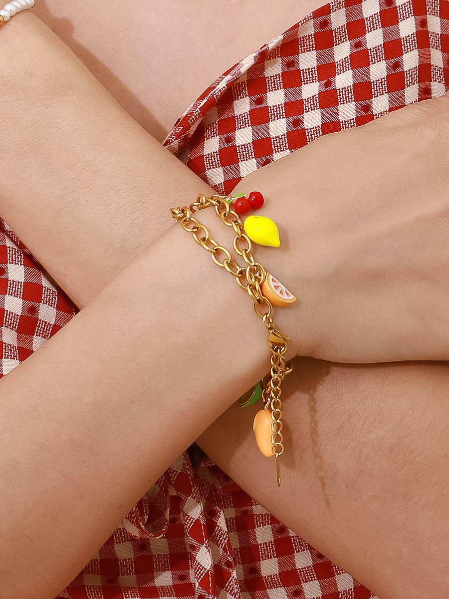 Fruit Charm Bracelet