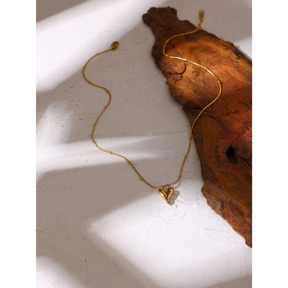 Heart Pendant Chain Necklace