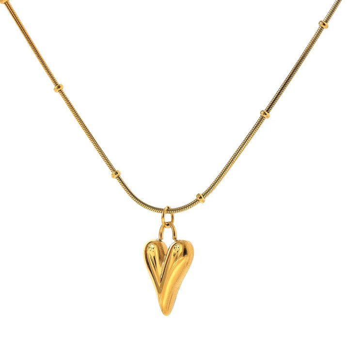 Heart Pendant Chain Necklace
