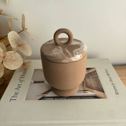 Calista Vessel | Concrete Vessel | Cotton Swab Holder