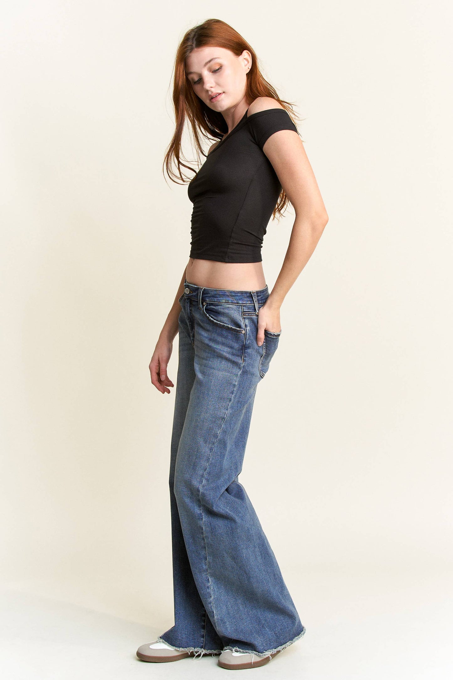 ENJEAN-Baggy Wide with Curved Side Seam