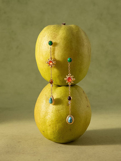 Bellevie Gemstone Drop Earrings