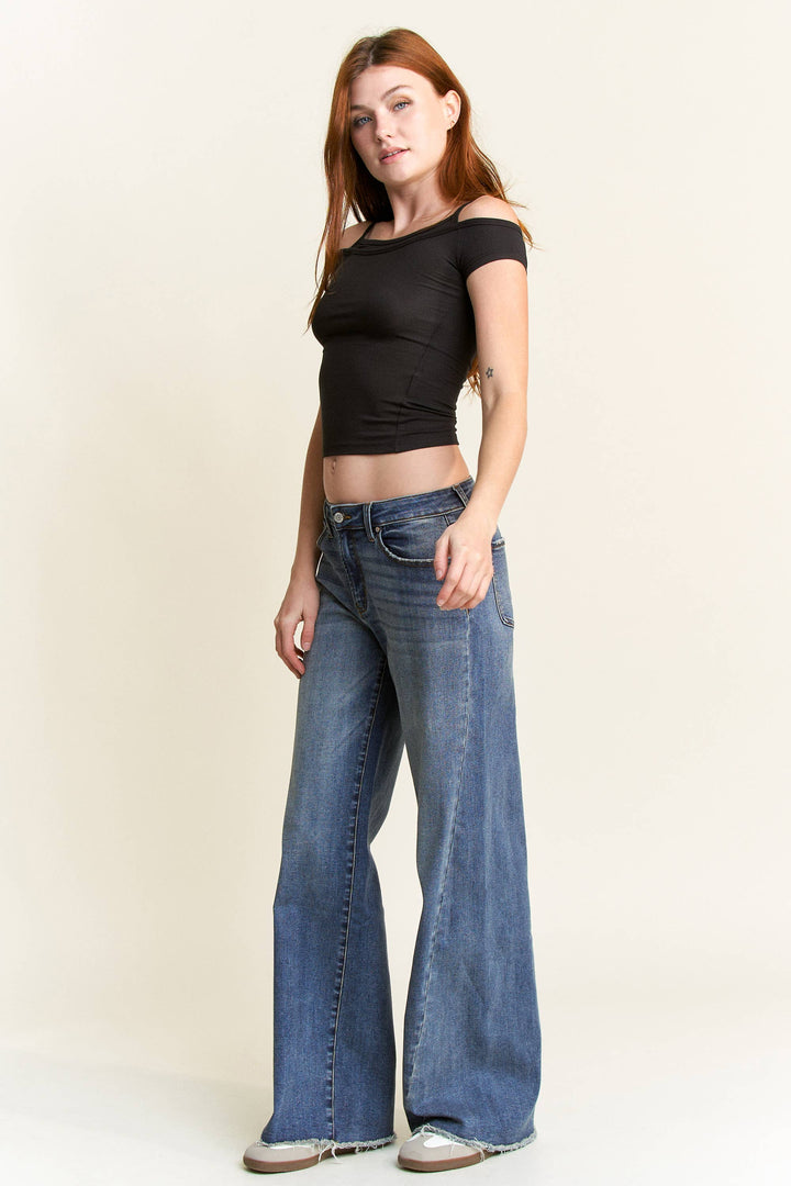 ENJEAN-Baggy Wide with Curved Side Seam