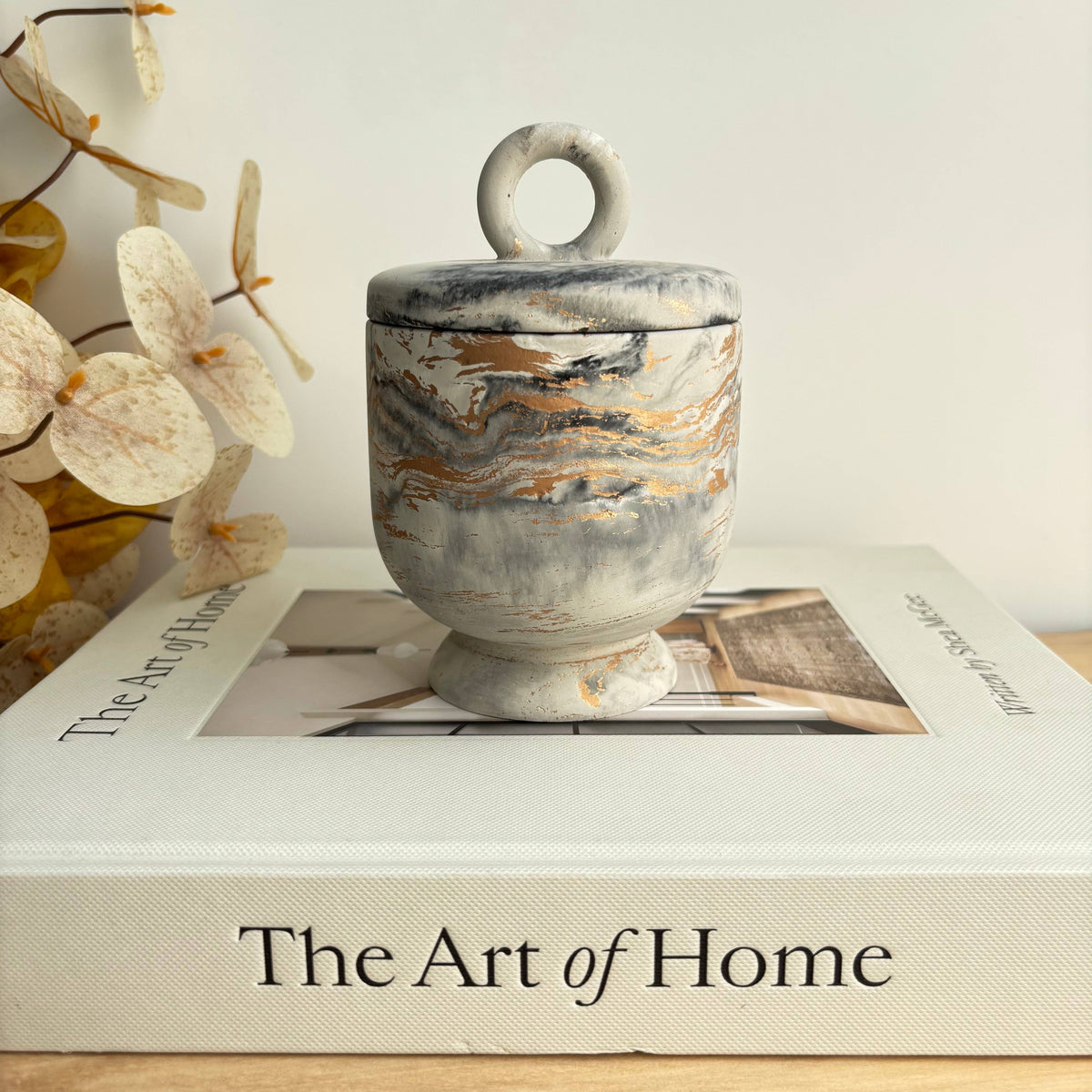 Calista Vessel | Concrete Vessel | Cotton Swab Holder