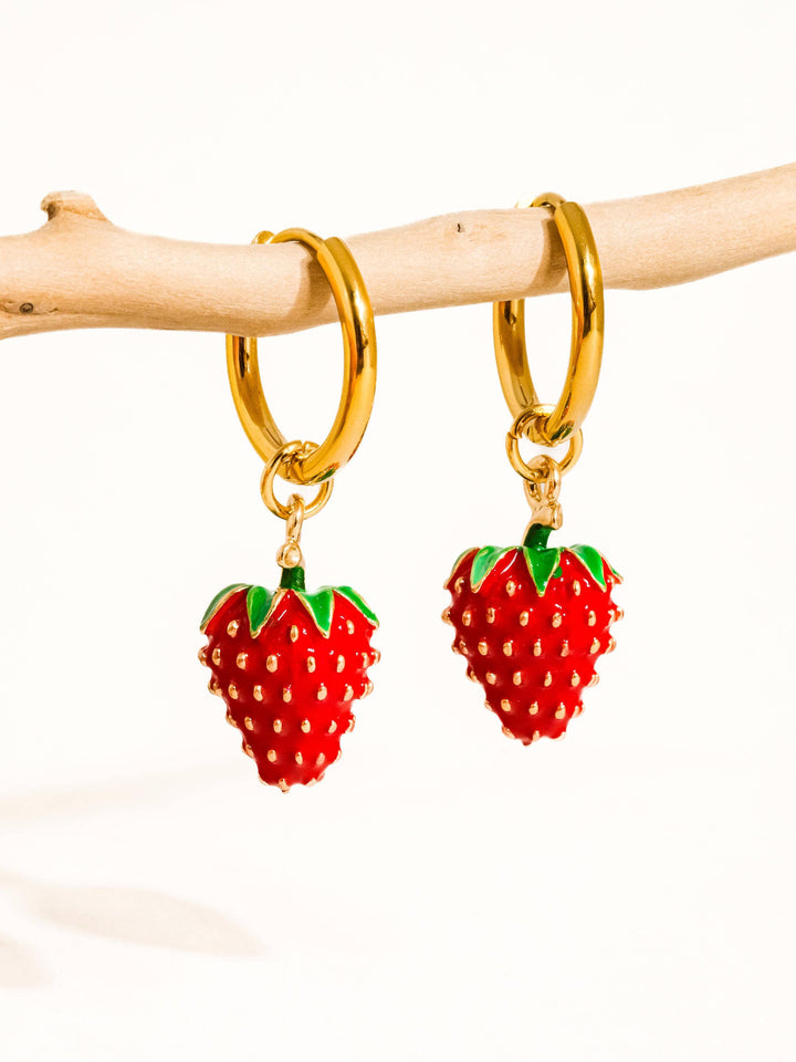 Berry Strawberry Earring